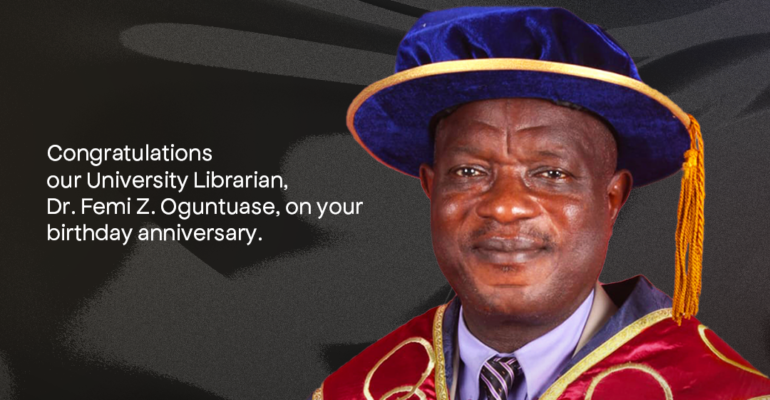 OAU Librarian Birthday poster