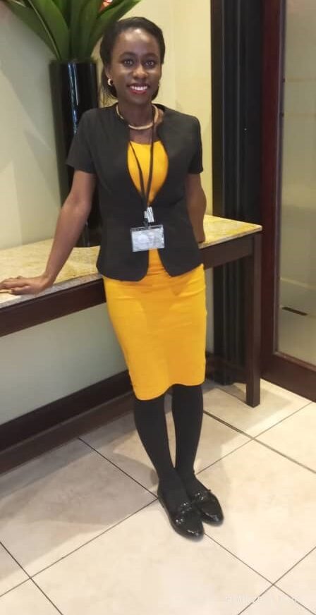 Yellow sales corporate attire